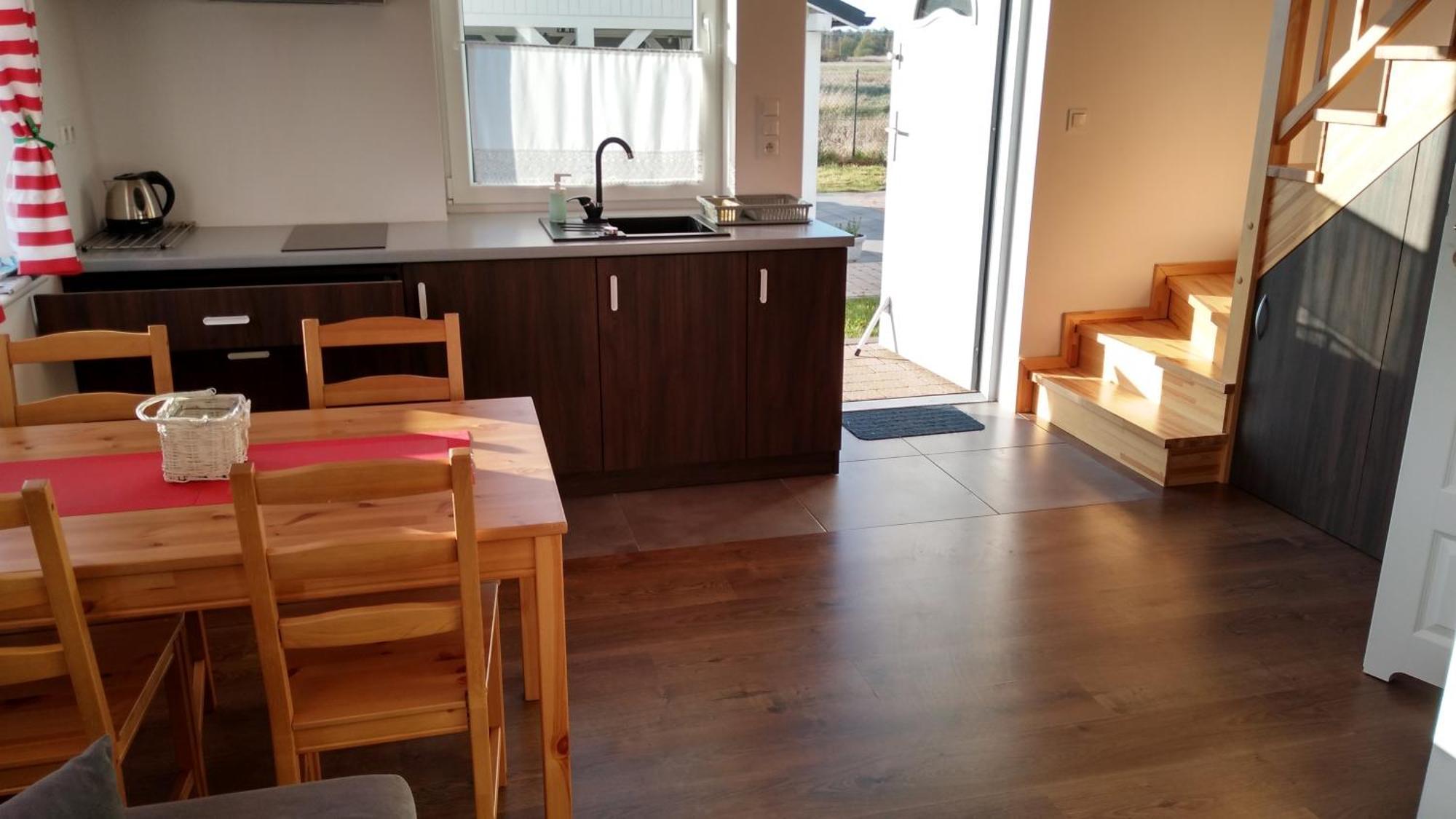 Domki Osada Kalinowa Leba Nowecin Sauna Exterior foto
